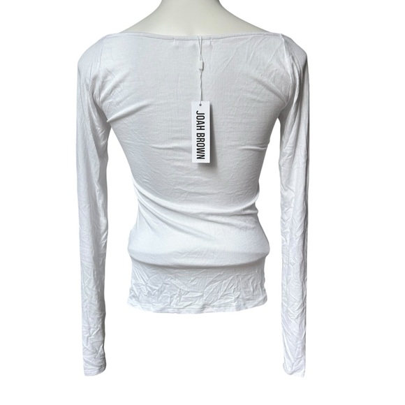 NWT, Joah Brown Square Neck Tight Rib Top, Sz M/L - Picture 4 of 14